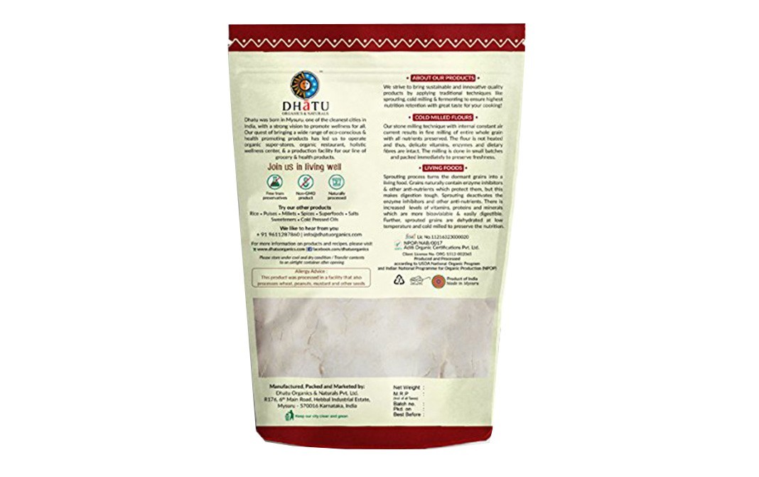 Dhatu Certified Organic java (Long) Wheat Flour   Pack  500 grams